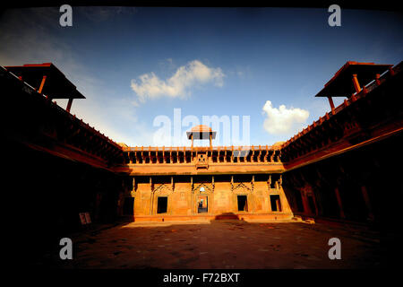 Red fort, agra, uttar pradesh, india, asia Stock Photo