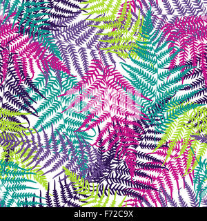 Fern frond seamless pattern Stock Photo