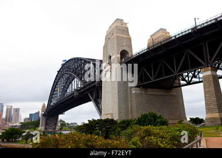 Sydney Harbour Bridge, Harbour Bridge, steel arch bridge, Sydney Harbour, Sydney, NSW, Australia Stock Photo