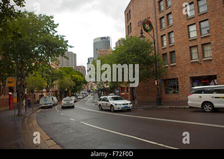 Old buildings, Grosvenor Street, The Rocks, Sydney, NSW, New South Wales, Australia Stock Photo