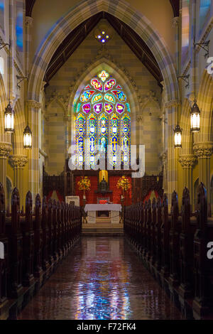 Newport, Rhode Island, U.S.A. St Mary’s Parish Church where President John F Kennedy and Jacqueline Lee Bouvier were married on  Stock Photo
