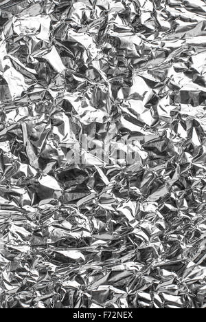 High contrast silver foil texture with dramatic highlights and heavy ...