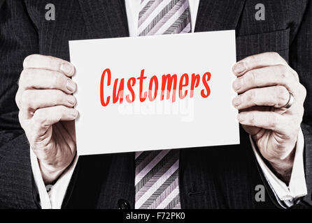 Customer, Induction Training headlines concept. Stock Photo