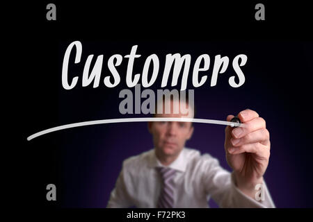 Customer, Induction Training headlines concept. Stock Photo