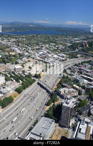 Seattle's Downtown from the Columbia Center, Seattle, Washington state ...