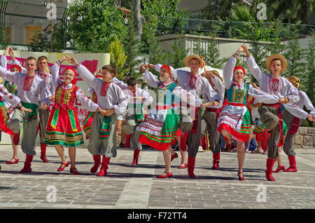 Traditional folk dance festival at Bodrum, Turkey. Stock Photo