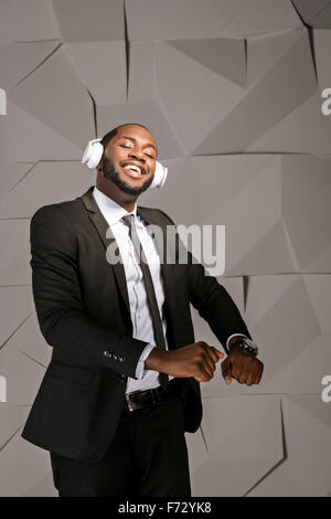 Concept for afro american businessman Stock Photo