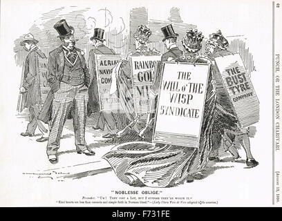 Punch cartoon 1898 Lords for hire satire Stock Photo