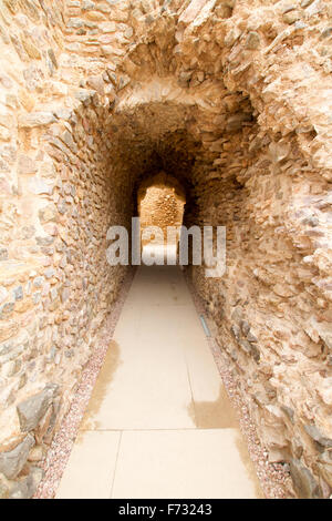 detail of Roman theater of Carthago Nova, one of the landmarks of the city of Cartagena, Spain. Stock Photo