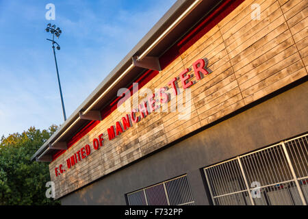 Broashurst Park. The new ground for the football club FC United of Manchester, in Moston, Manchester, England. Stock Photo