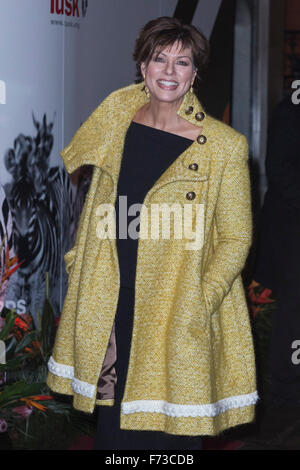 London, UK. 24 November 2015. TV presenter Kate Silverton arrives for the 2015 Tusk Conservation Awards at the Claridge's Ballroom in London. Credit:  Vibrant Pictures/Alamy Live News Stock Photo