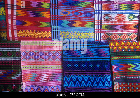 Guatemalan textiles. Stock Photo