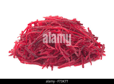 Beet vegetable chopped closeup isolated on white Stock Photo