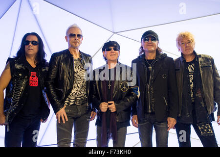 Paris, France. 24th Nov, 2015. German rock band 'Scorpions' give a concert in the sold-out Bercy hall in Paris, France, 24 November 2015. Photo: Nicolas Carvalho Ochoa/dpa/Alamy Live News Stock Photo