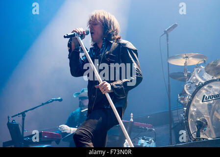 Paris, France. 24th Nov, 2015. German rock band 'Scorpions' with singer Joey Tempest give a concert in the sold-out Bercy hall in Paris, France, 24 November 2015. Photo: Nicolas Carvalho Ochoa/dpa/Alamy Live News Stock Photo