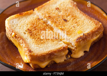 grilled cheese sandwich for breakfast Stock Photo