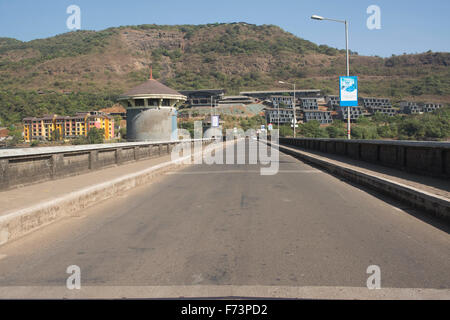 Bridge, dasve lake, lavasa, pune, maharashtra, india, asia Stock Photo