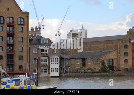 The Captain Kidd pub in Wapping, London Stock Photo