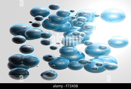3d render of abstract  bubbles Stock Photo