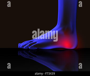 Feet pain concept Stock Photo