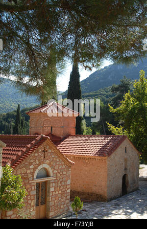 Church of Agia Lavra at Kalavryta village in Greece Stock Photo