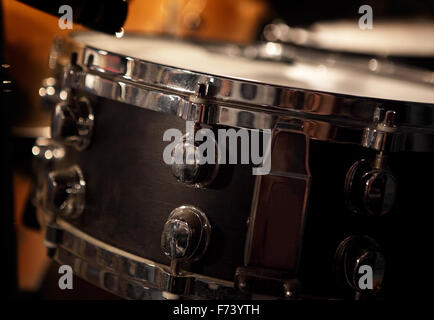 close up image of snare of drum Stock Photo