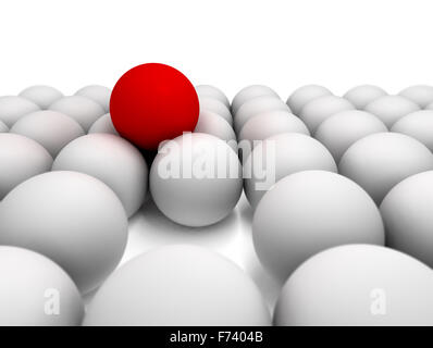 3d image of concept of success with balls Stock Photo