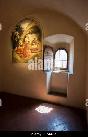 Lamentation over Christ (Cell 2) 1440-42 Convent of San Marco, Florence. Stock Photo