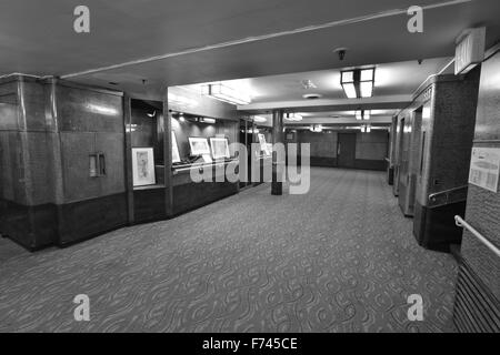 The interior of the Liner the RMS Queen Mary. Stock Photo