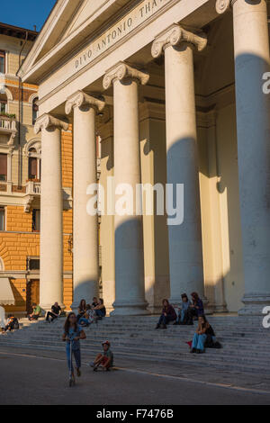 Trieste, Church of St Antony Taumaturgo in the Piazza Sant'Antony Nuovo, Italy. Stock Photo