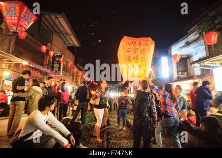 New Taipei City, Taiwan - Feb 5, 2012:  New Taipei very day light close to Jiufen, Taiwan Stock Photo