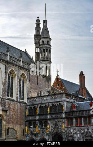 Basilica of the Holy Blood, Bruges, Belgium Stock Photo