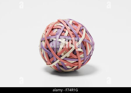 Ball of Elastic Bands Stock Photo