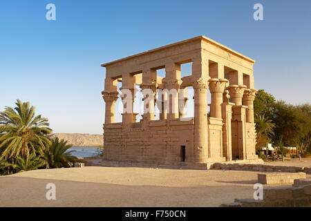 Egypt - Philae Island, Temple of Isis, UNESCO Stock Photo