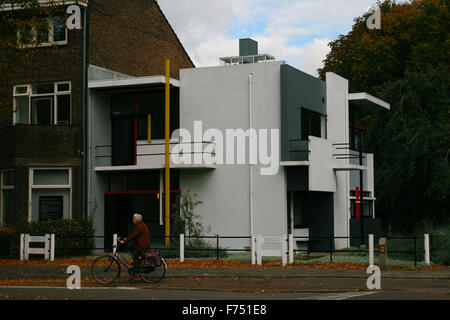 The Rietveld Schröder House in Utrecht, built in 1924 by Dutch architect Gerrit Rietveld Stock Photo