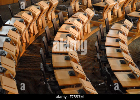 Scottish Parliament debating chamber in Edinburgh, Scotland. Stock Photo