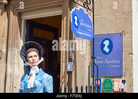 The Jane Austen Centre at 40 Gay Street in Bath, Somerset England United Kingdom UK Stock Photo