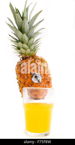 Pineapple source Stock Photo