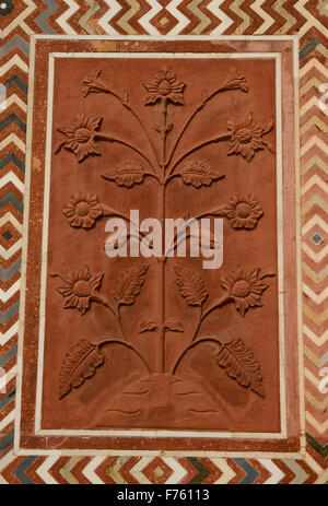 Architectural detail at Taj Mahal Stock Photo