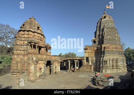 Mamleshwar jyotirlinga temple, omkareshwar, khandwa, madhya pradesh, india, asia Stock Photo