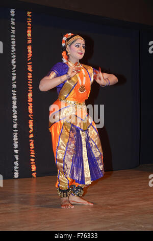 Woman performing bharatanatyam dancer, india, asia, mr#791b Stock Photo