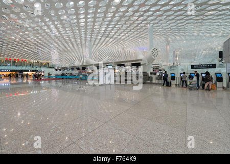 Shenzhen, China, November 1, 2015: Shenzhen Bao'an International Airport in Bao'an District, Shenzhen, Guangdong, China. Stock Photo