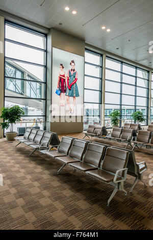 Shenzhen, China, November 1, 2015: Shenzhen Bao'an International Airport in Bao'an District, Shenzhen, Guangdong, China. Stock Photo