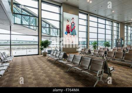 Shenzhen, China, November 1, 2015: Shenzhen Bao'an International Airport in Bao'an District, Shenzhen, Guangdong, China. Stock Photo