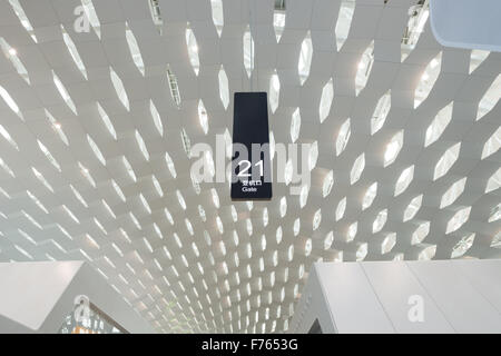 Shenzhen, China, November 1, 2015: Shenzhen Bao'an International Airport in Bao'an District, Shenzhen, Guangdong, China. Stock Photo