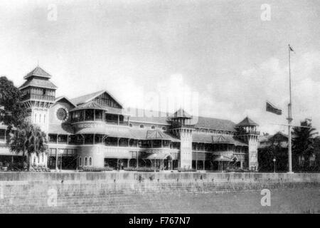 Old vintage 1900s Royal Yacht Club Bombay Mumbai Maharashtra India Asia Stock Photo