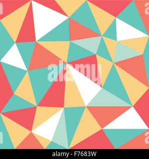 mixed color low polygon pattern Background, illustration Stock Vector