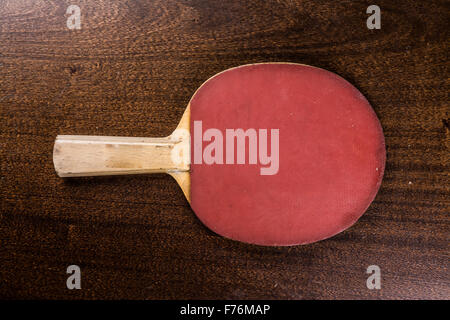 Vintage ping pong paddle Stock Photo