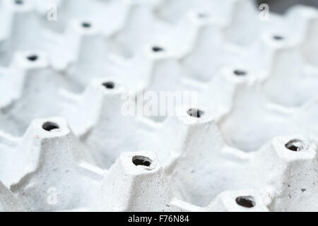 Cardboard made for egg container carton empty Stock Photo