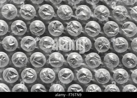 Bubble wrap close up Stock Photo